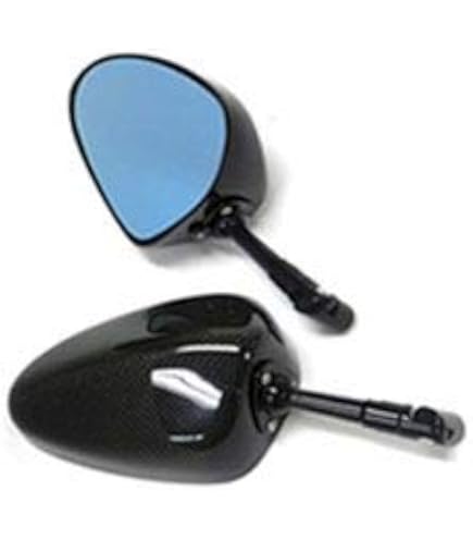 Amazon | 【SIMOTA正規品】カーボンバックミラー 【長方形・ブルー